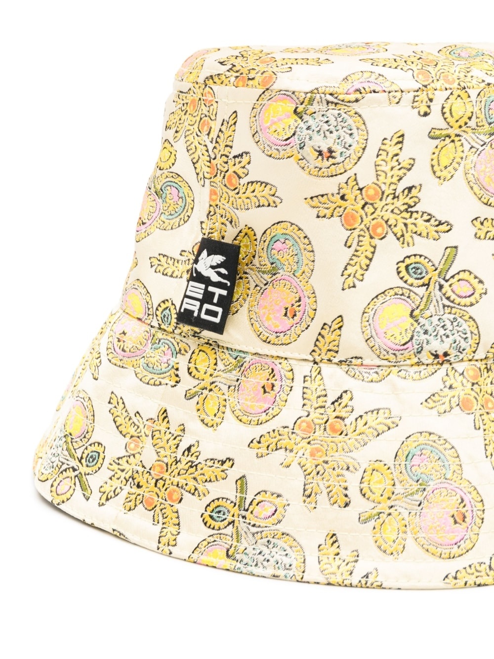 graphic-print logo-patch bucket hat - 2