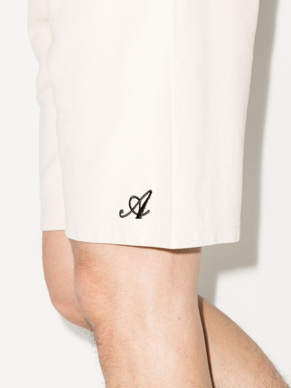 logo-embroidered track shorts - 4