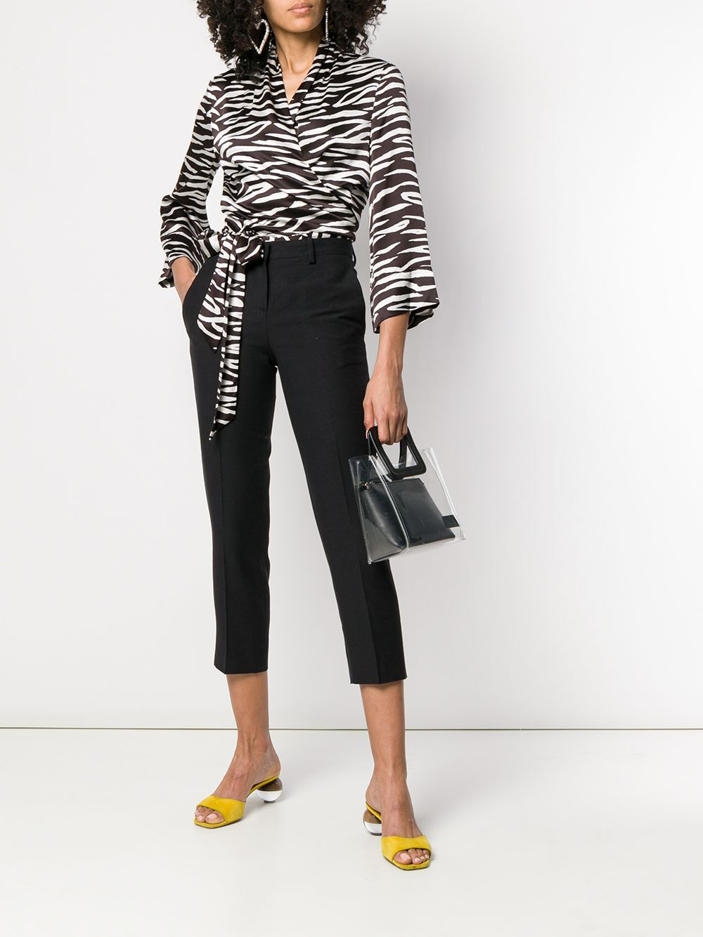 slim cropped trousers - 2