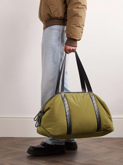 Bottega Veneta Leather-Trimmed Shell Duffle Bag outlook