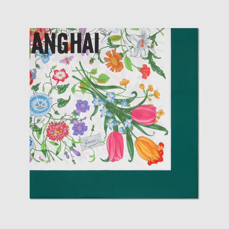 GUCCI 90 x 90 project printed silk carré outlook
