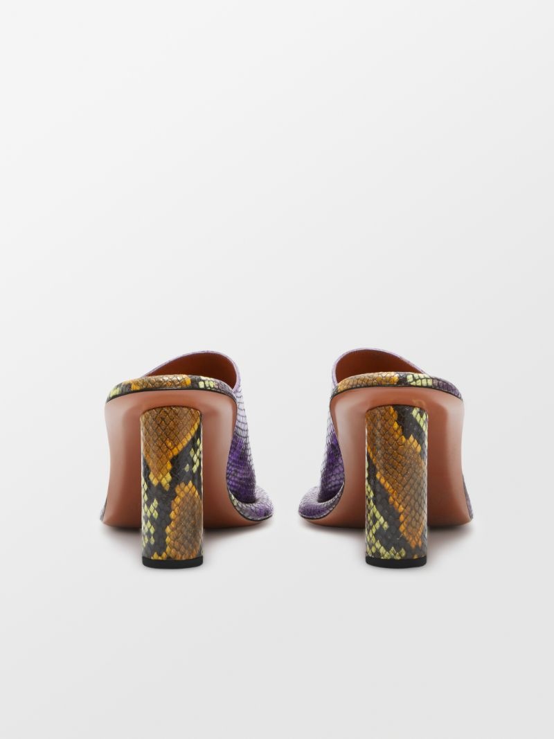 LEATHER CUSHION MULE - 4