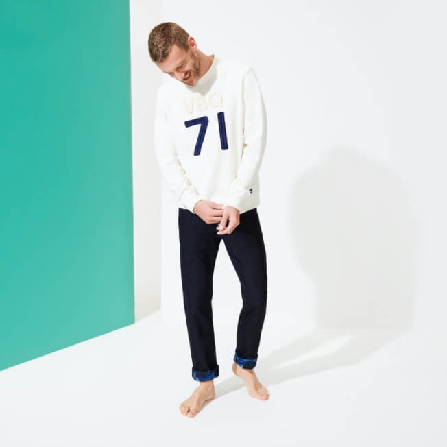 Men Crew Neck Sweater VBQ71 - 5