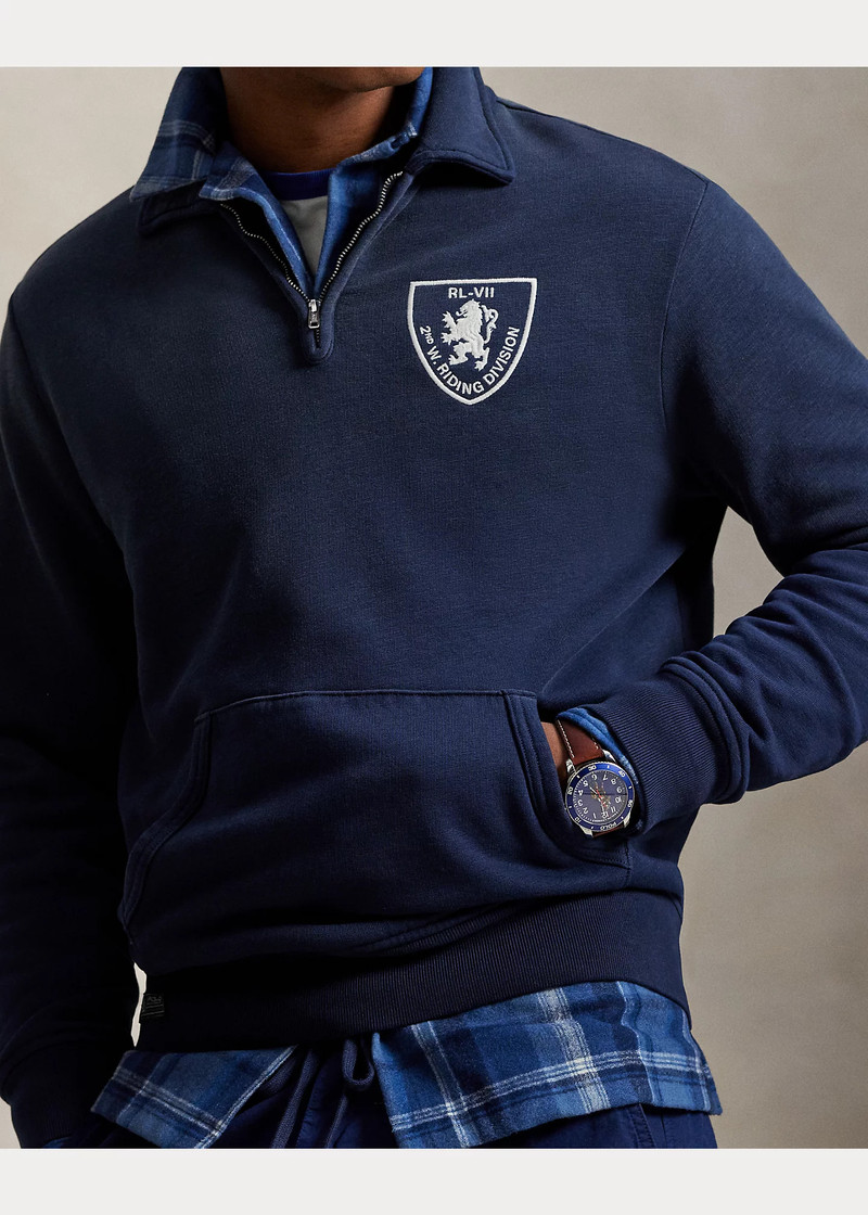 Embroidered Quarter-Zip Sweatshirt 5