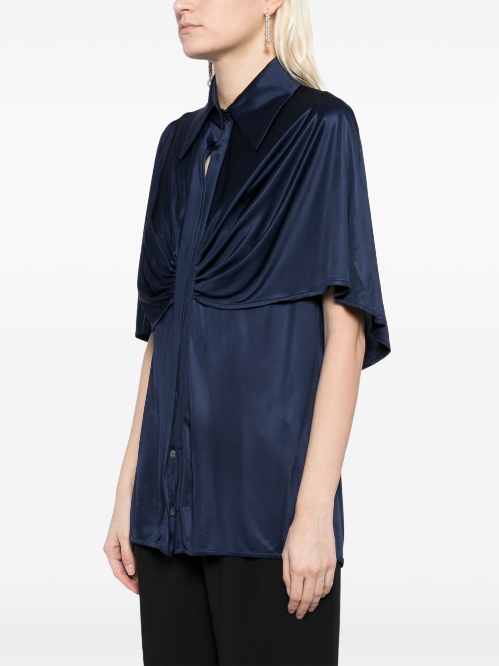 glossy jersey shirt - 3