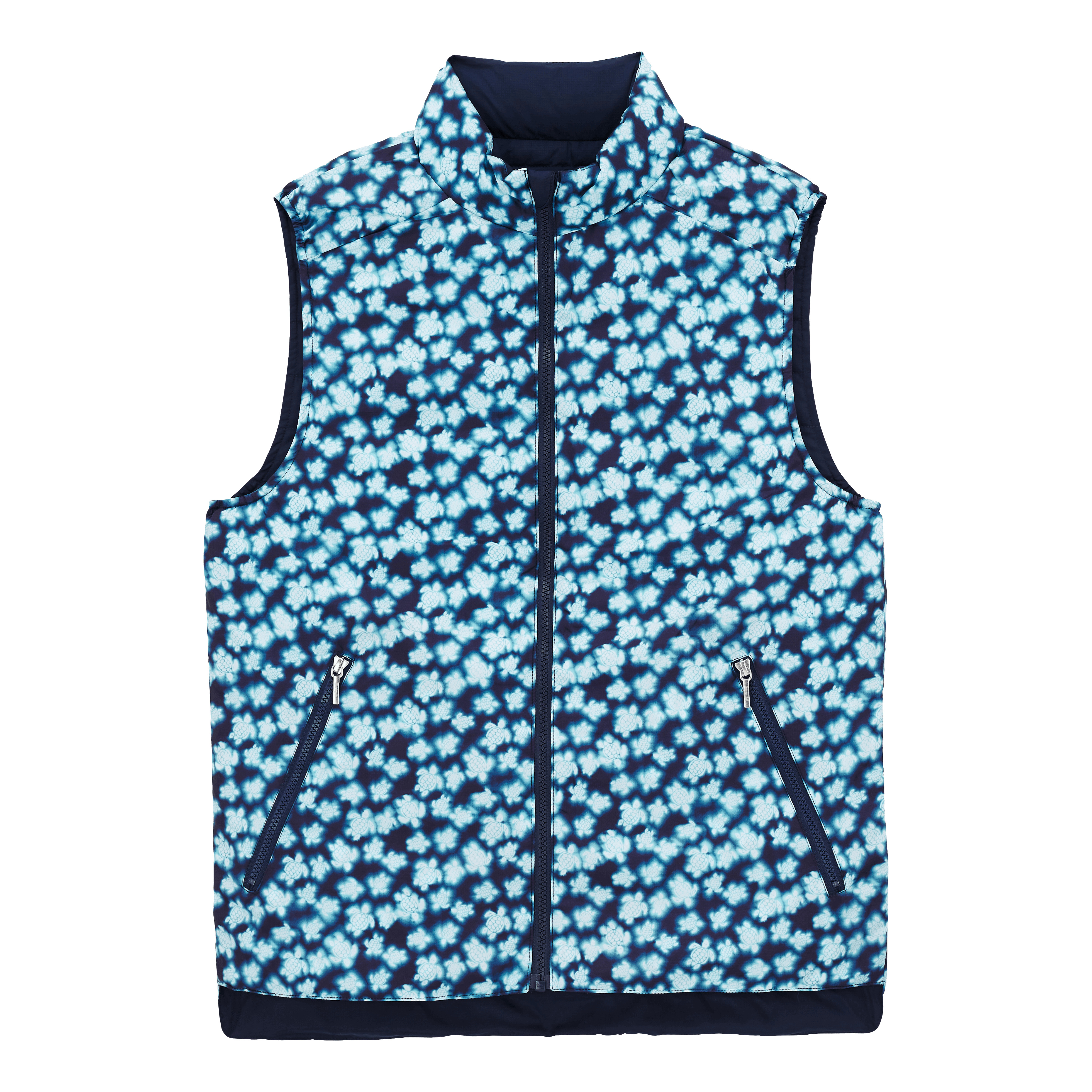 Unisex Reversible Sleeveless Jacket Blurred Turtles - 5