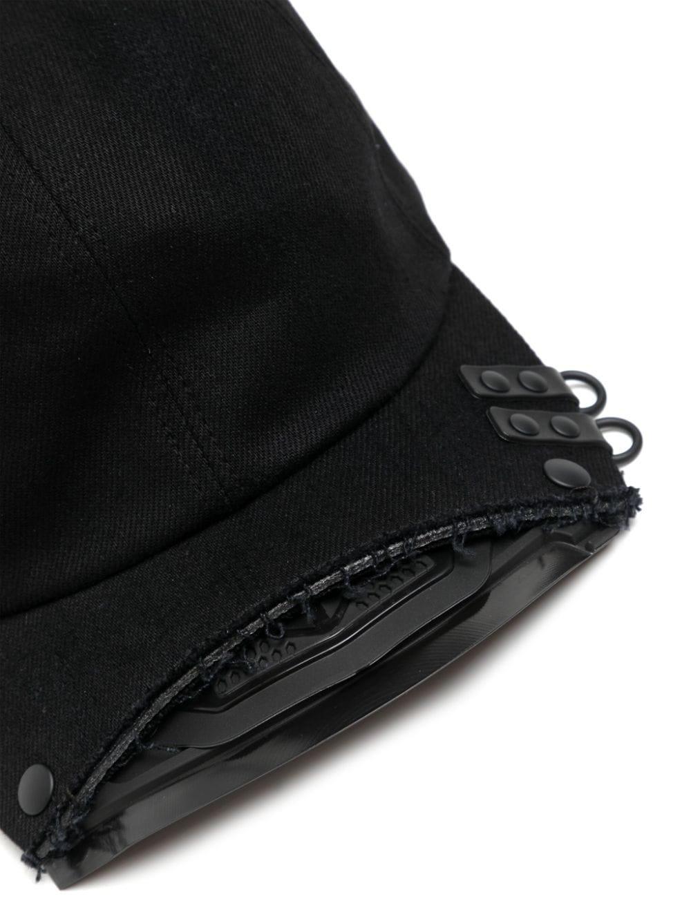 frayed-trim baseball cap - 2