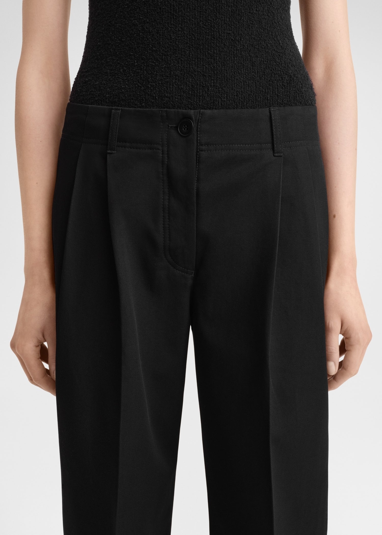 Relaxed chino trousers black - 3