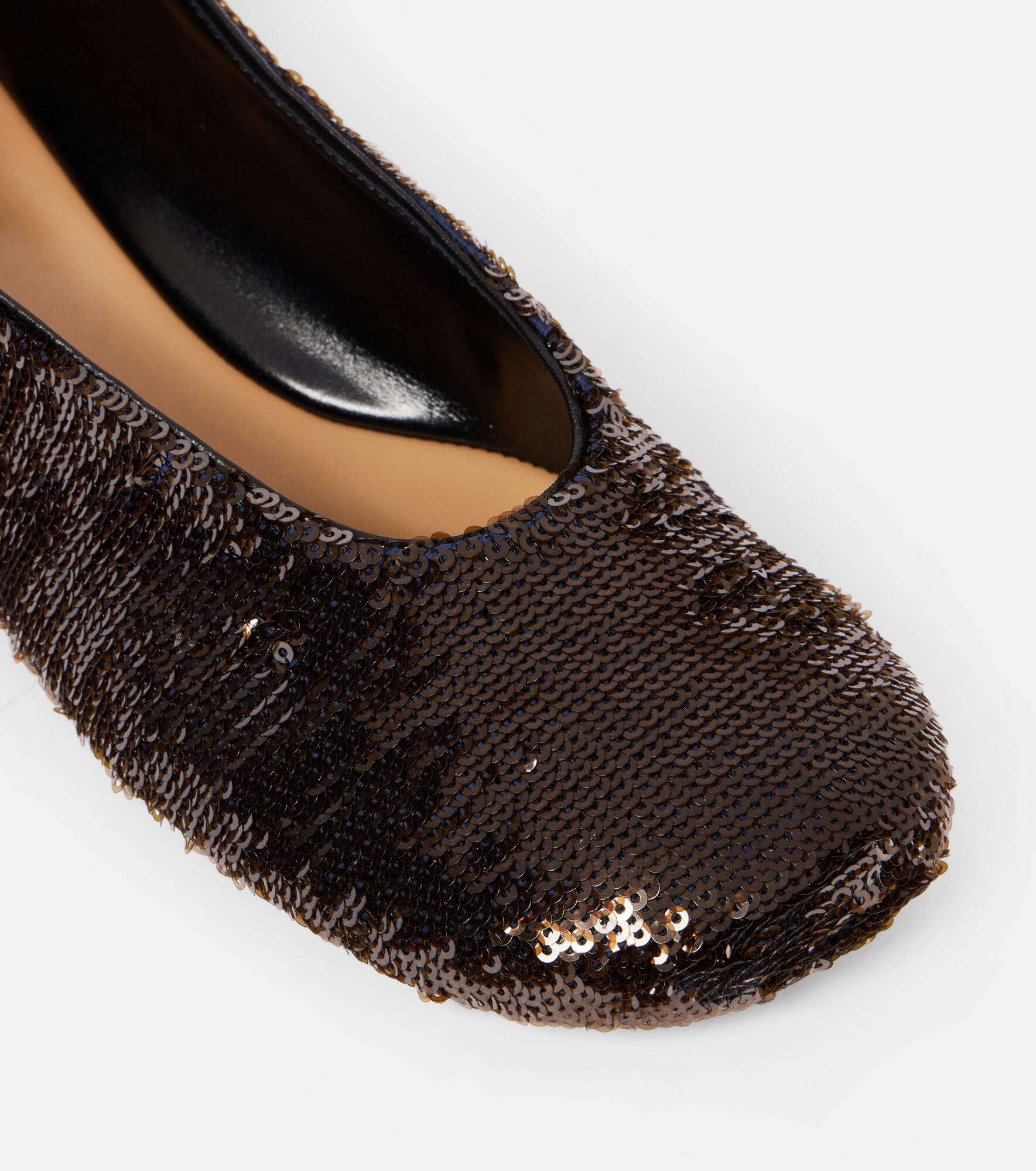 Sequined ballet flats - 5