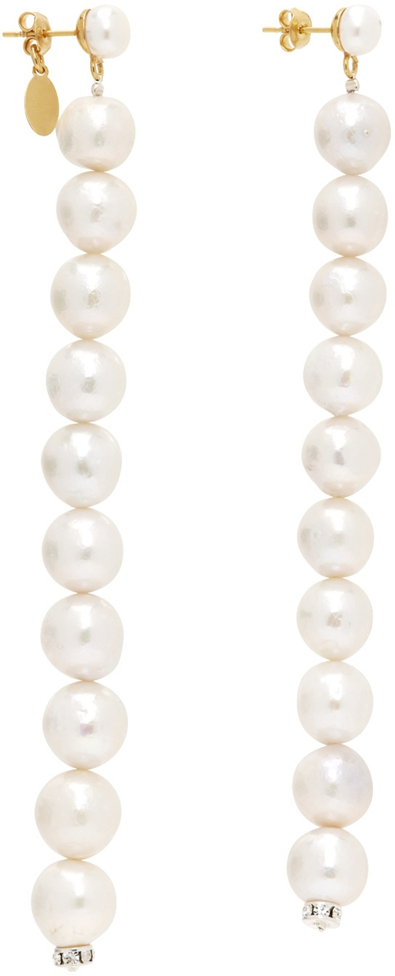 MAGDA BUTRYM White Pearl Drop Earrings outlook