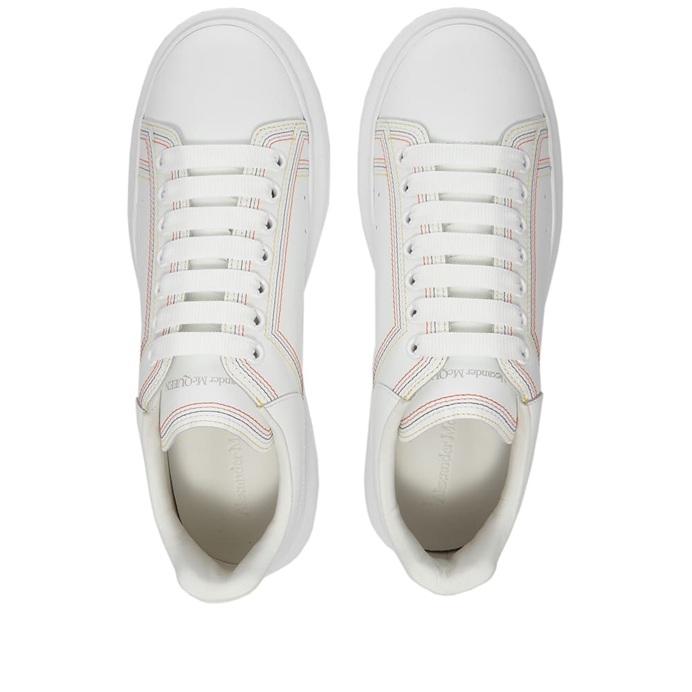 Alexander McQueen Contrast Stitch Wedge Sole Sneaker - 5