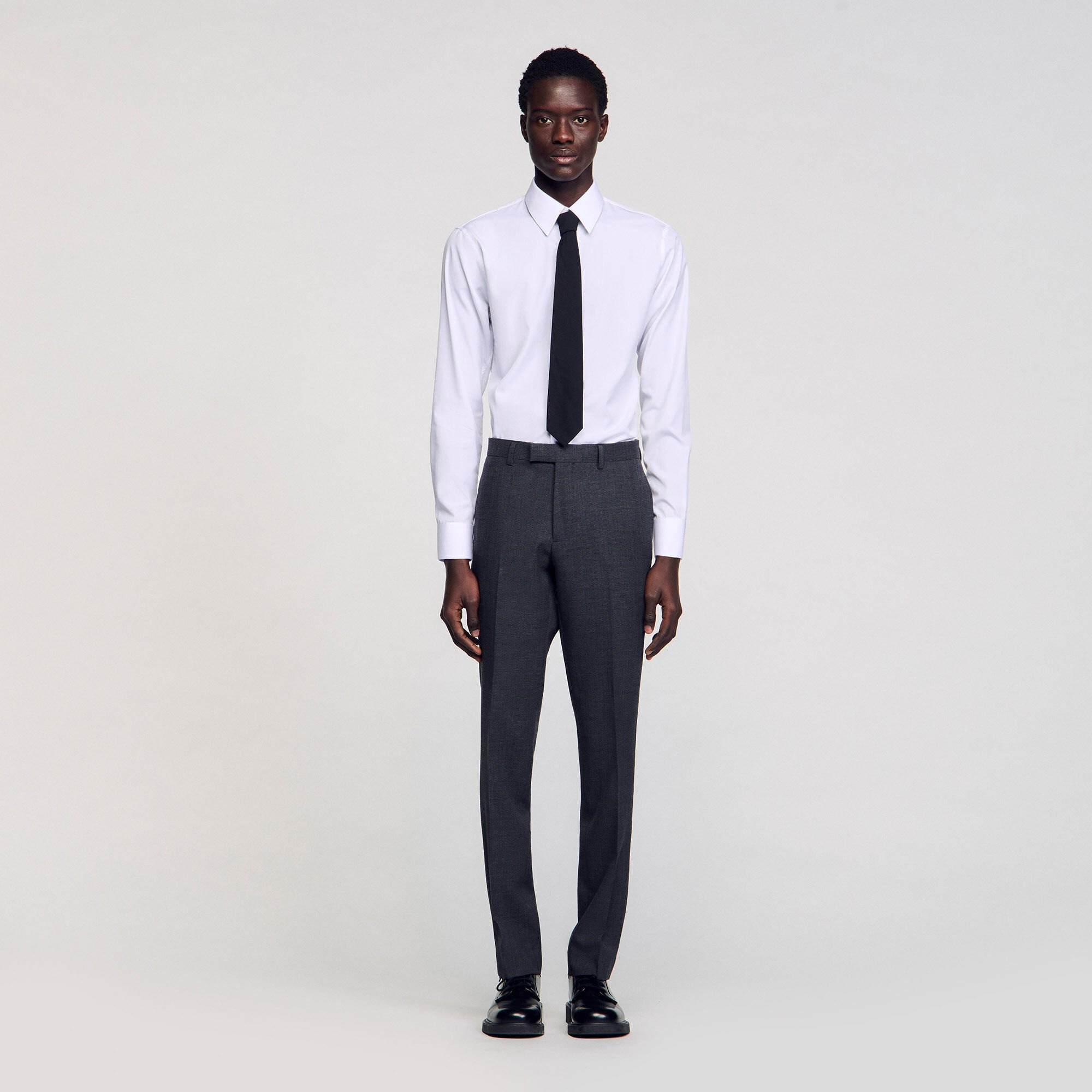 WOOL SUIT PANTS - 3