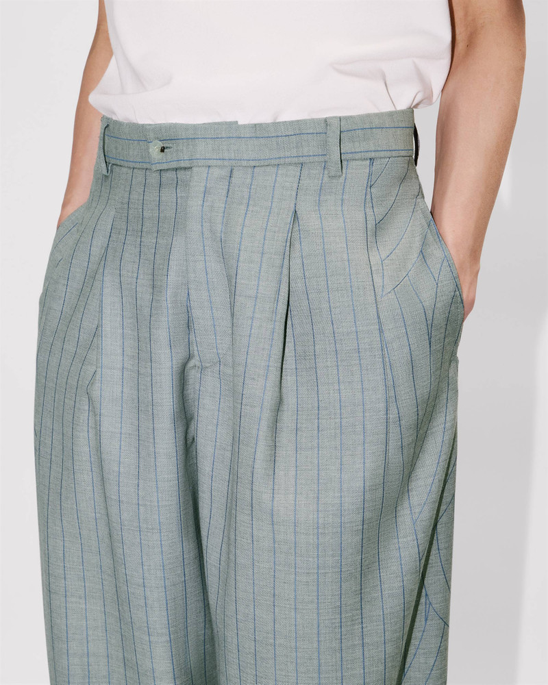 'KENZO Leaf Stripe' straight tailored pants in virgin wool jacquard 6