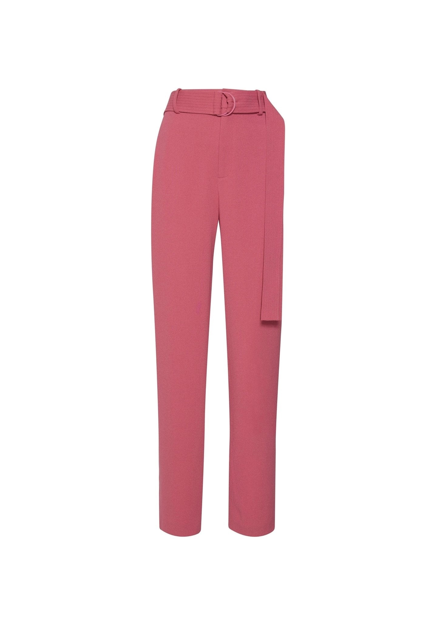 Pebble Crepe Belted Trouser - 1