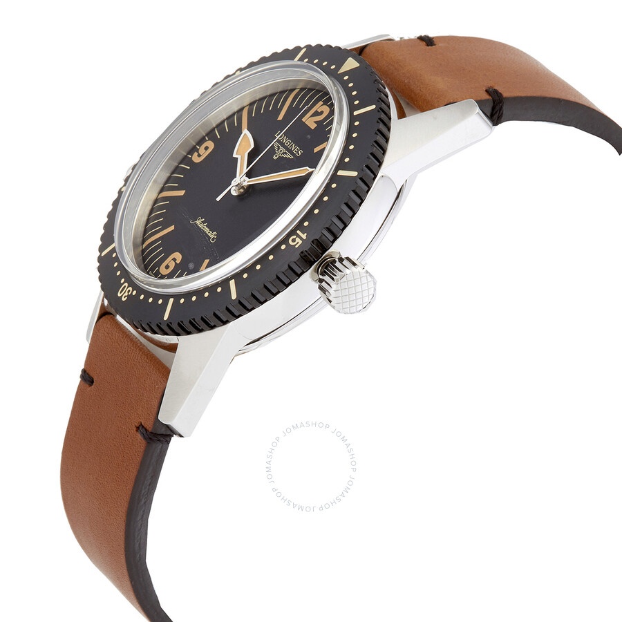 Longines Skin Diver Automatic Black Dial Watch l2.822.4.56.2 - 2