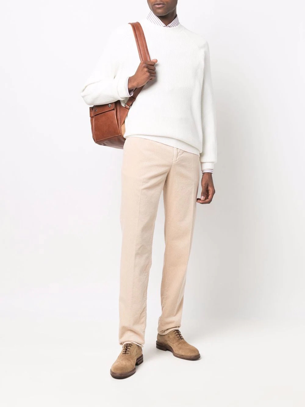 slim-cut chino trousers - 2