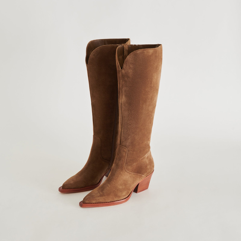 RAJ BOOTS BROWN SUEDE 8