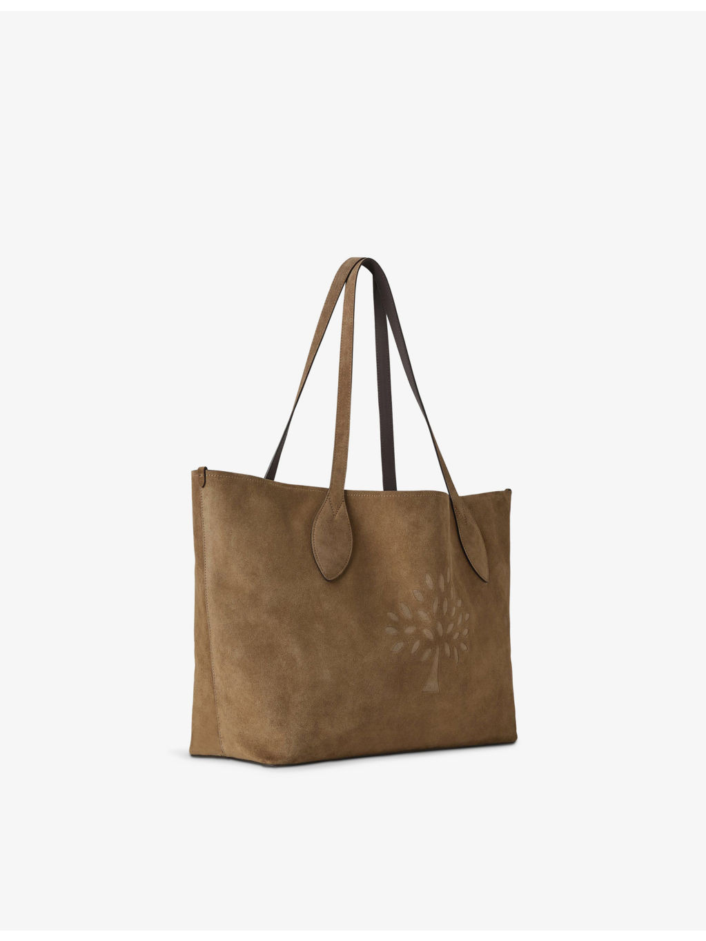 Oversized Tree Suede Tote Bag - 3