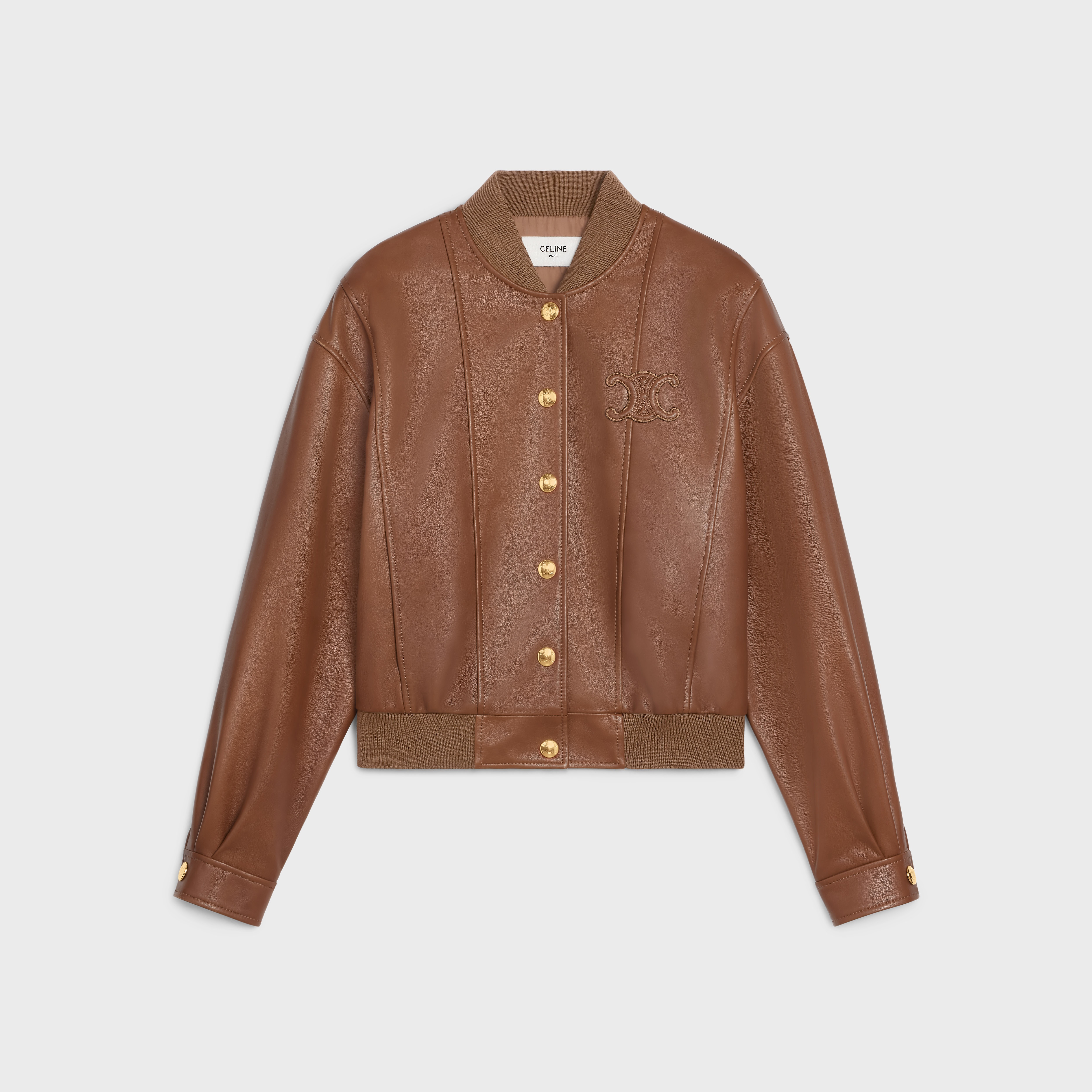 【CELINE】TRIOMPHE BLOUSON JACKET IN SOFT LAMBSKIN LAMBSKIN IN JACKET SOFT 【CELINE】TRIOMPHE BLOUSON