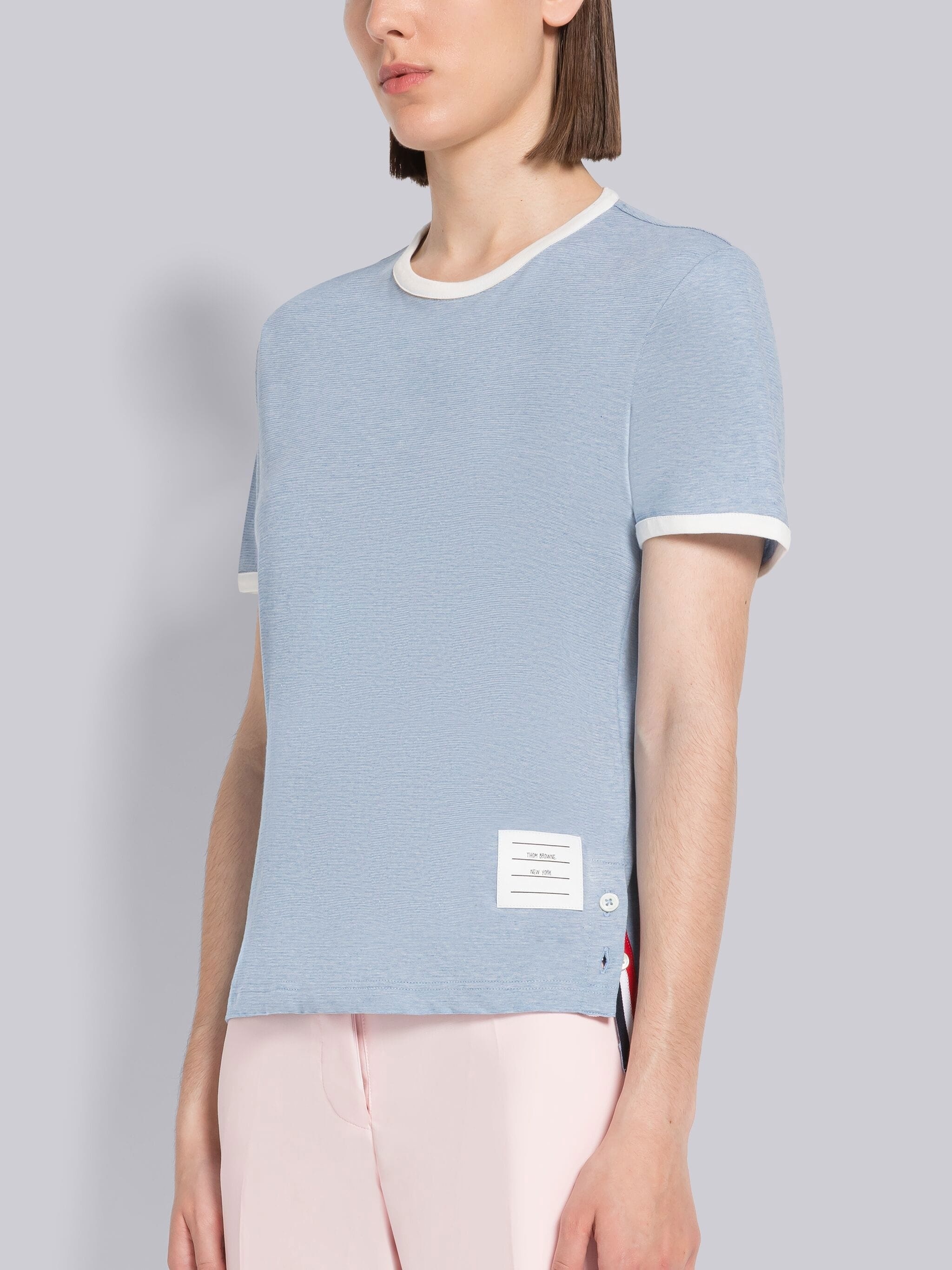 Melange Jersey Short Sleeve Ringer Tee - 2
