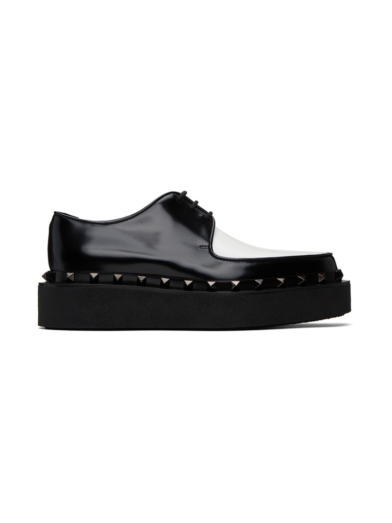Black & White Rockstud M-Way Derbys 1