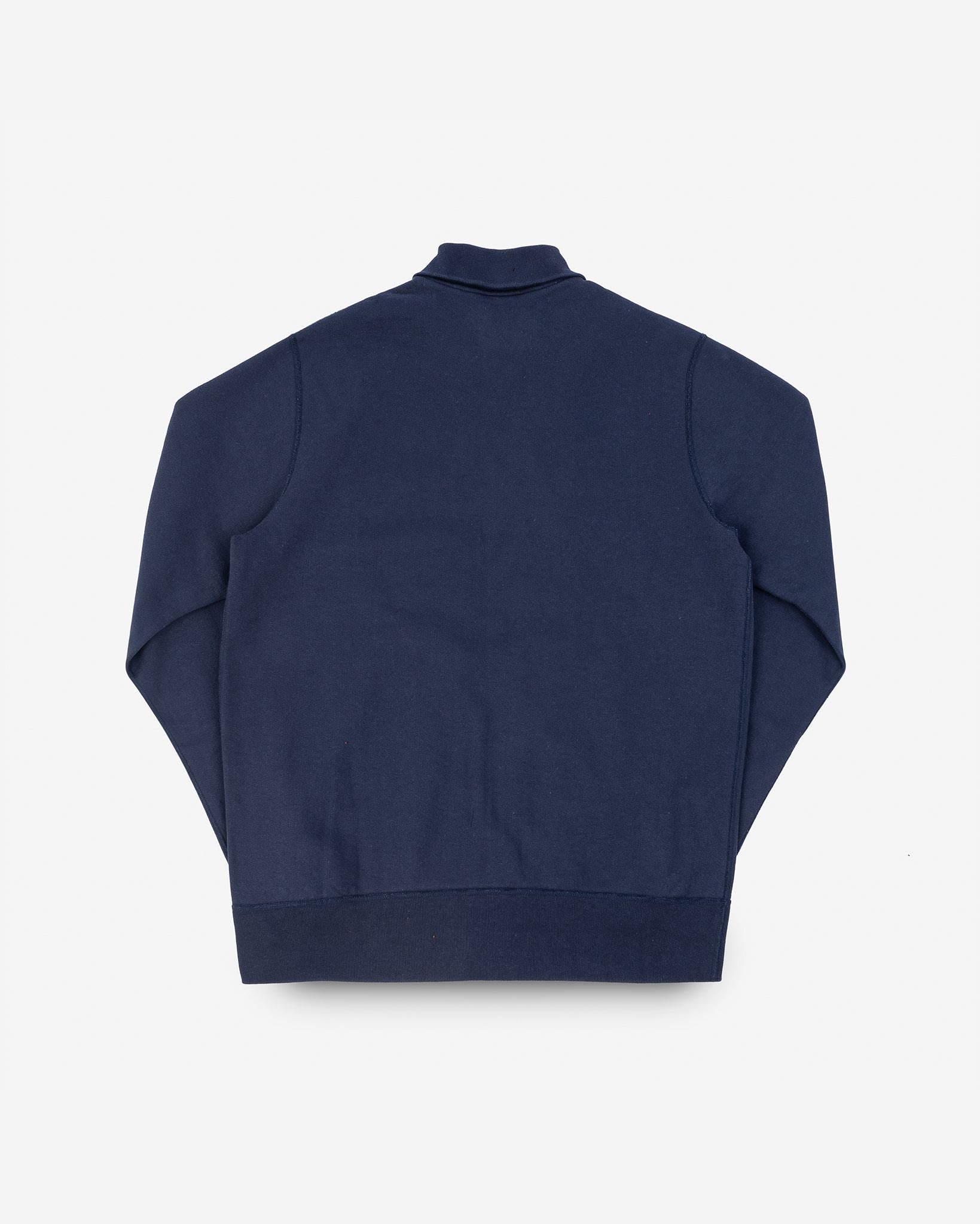 IHSW-11-NAV 14oz Ultra Heavyweight Loopwheel Cotton Zip Up Sweater - Navy - 6