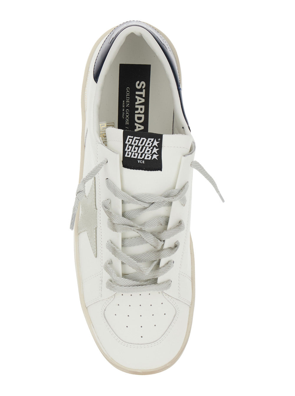 Golden Goose Men White Sneakers With Star Detail In Leather Man - 4