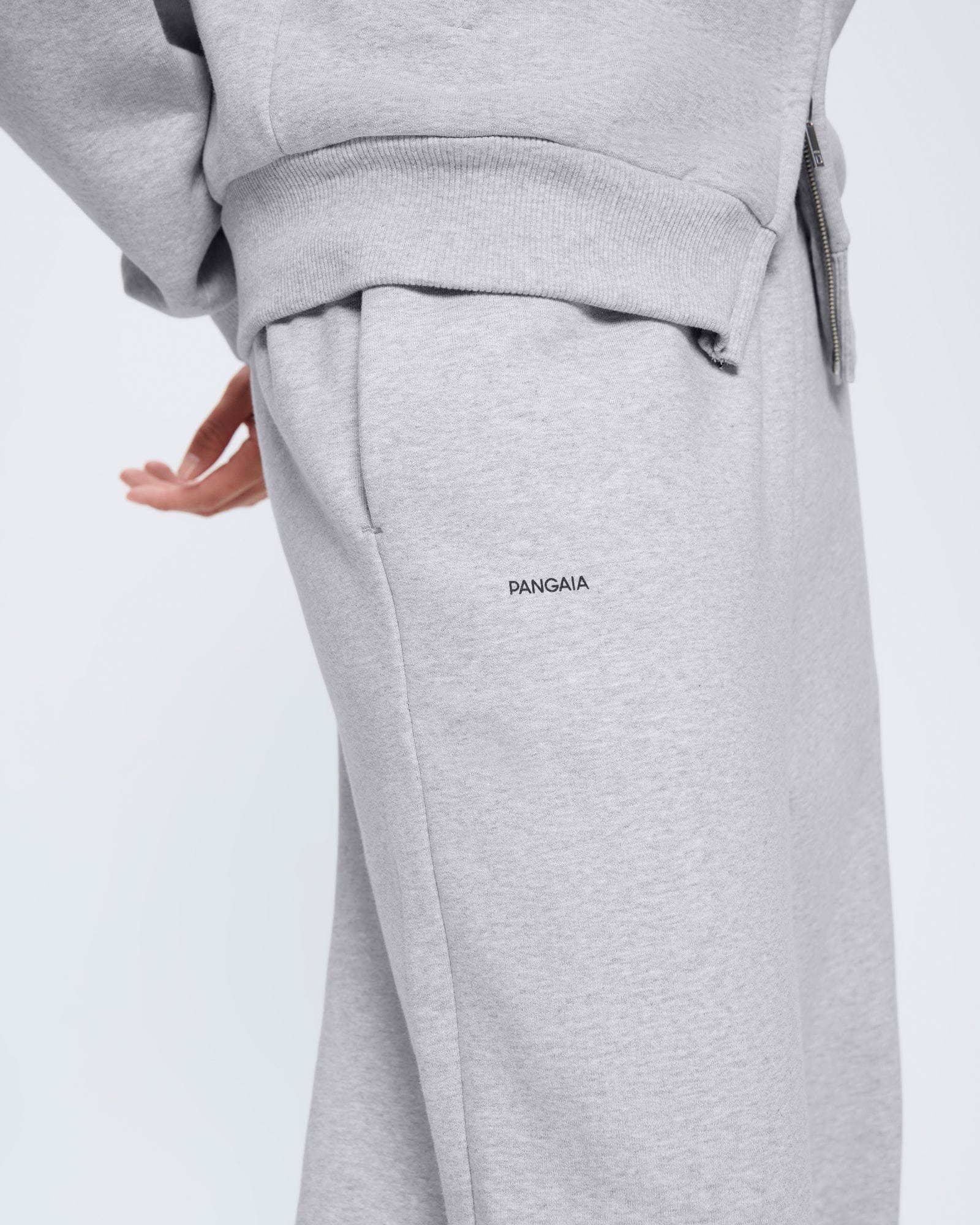 Womens 365 Heavyweight Straight Leg Track Pants - Grey Marl - 5