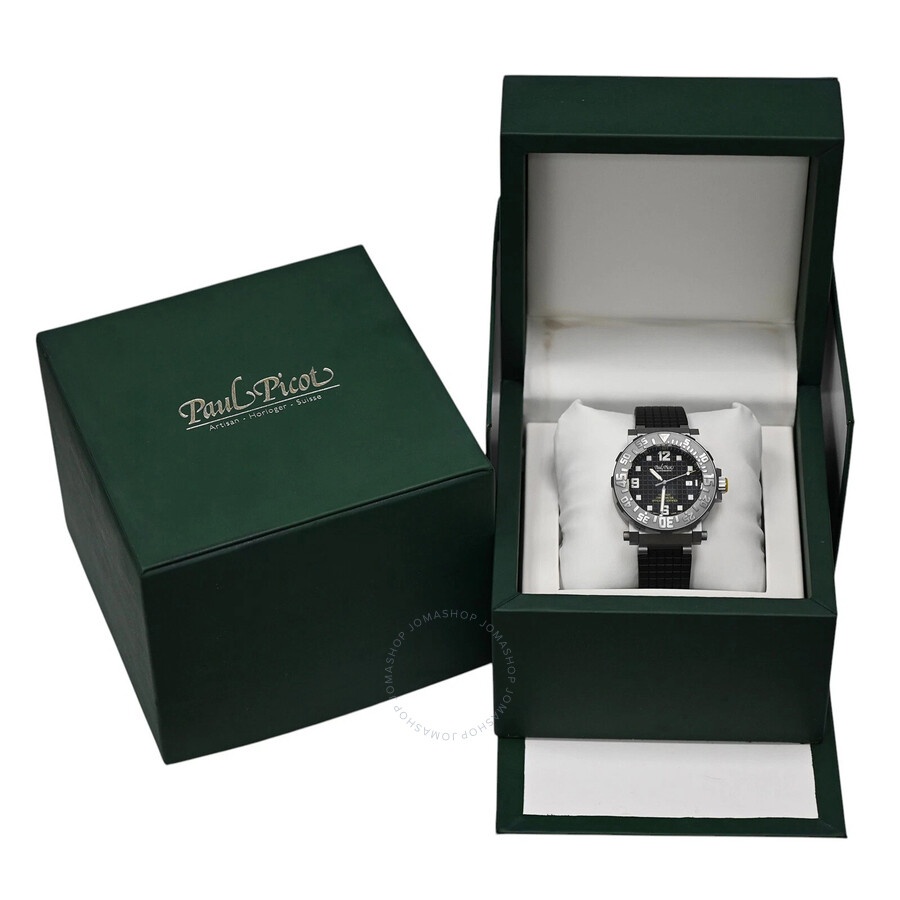 Paul Picot - Pre-owned Paul Picot Picot C-Type Automatic Black Dial Men's Watch 0851 - 4