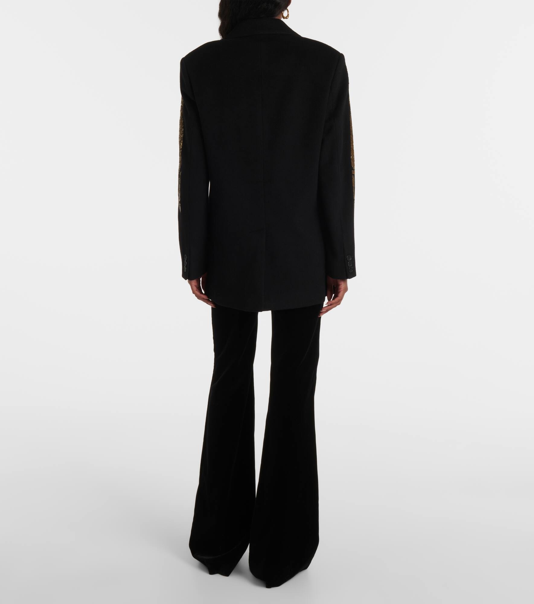 Paisley wool and cashmere blazer - 3