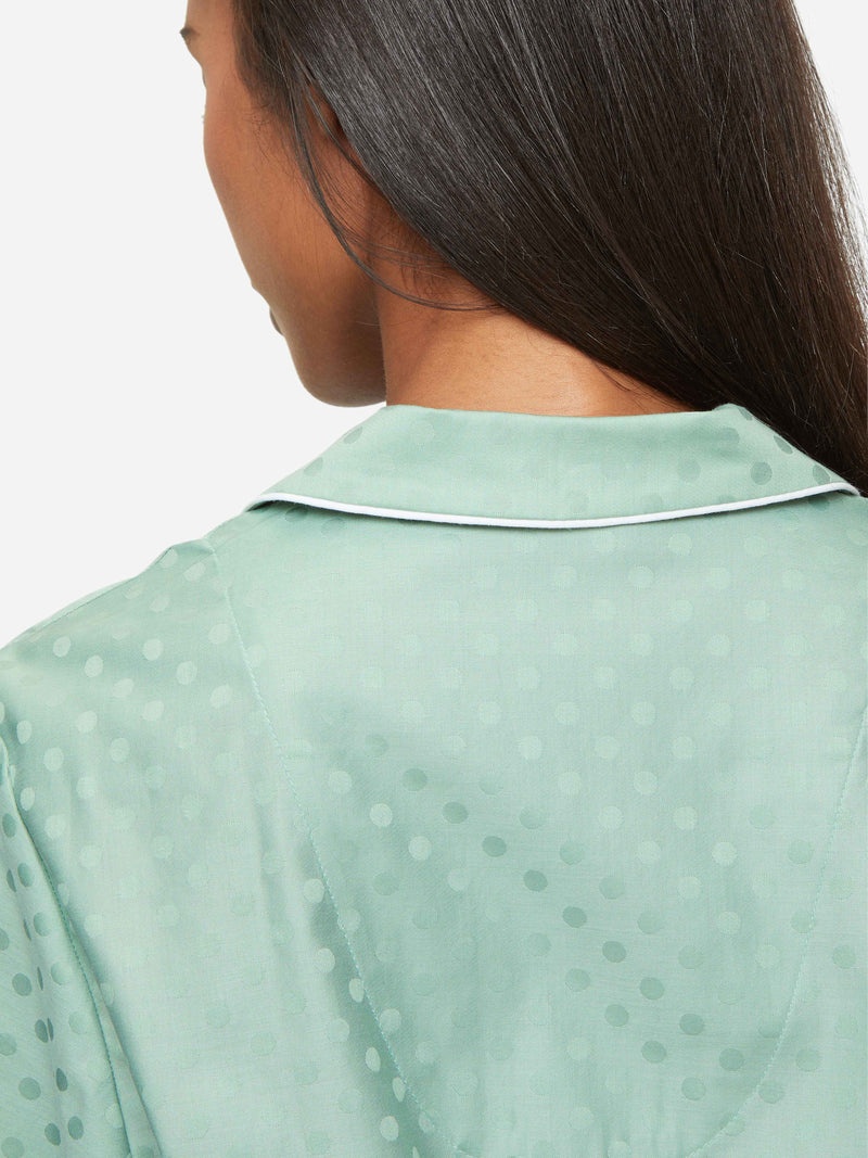 Women's Pyjamas Kate Cotton Jacquard Green - 6