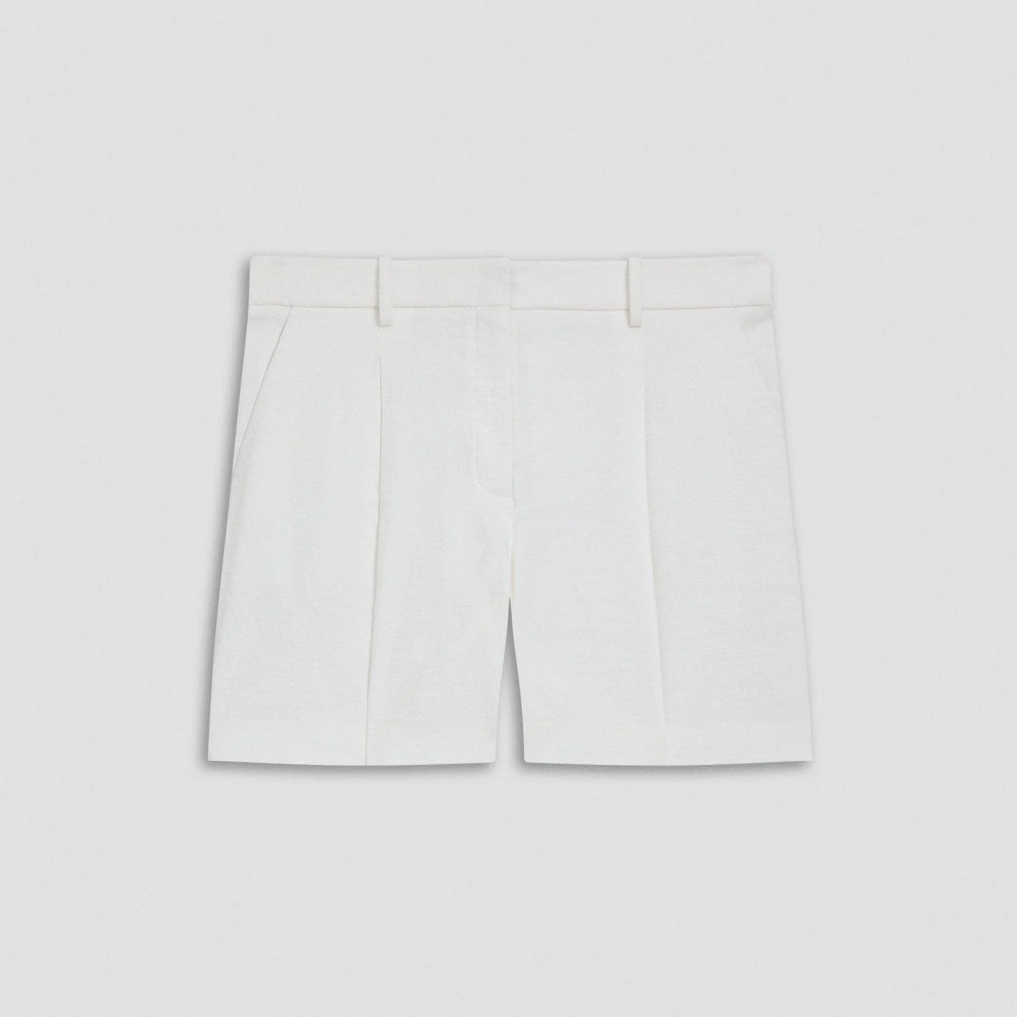 Fluid Pleat Short in Good Linen - 1