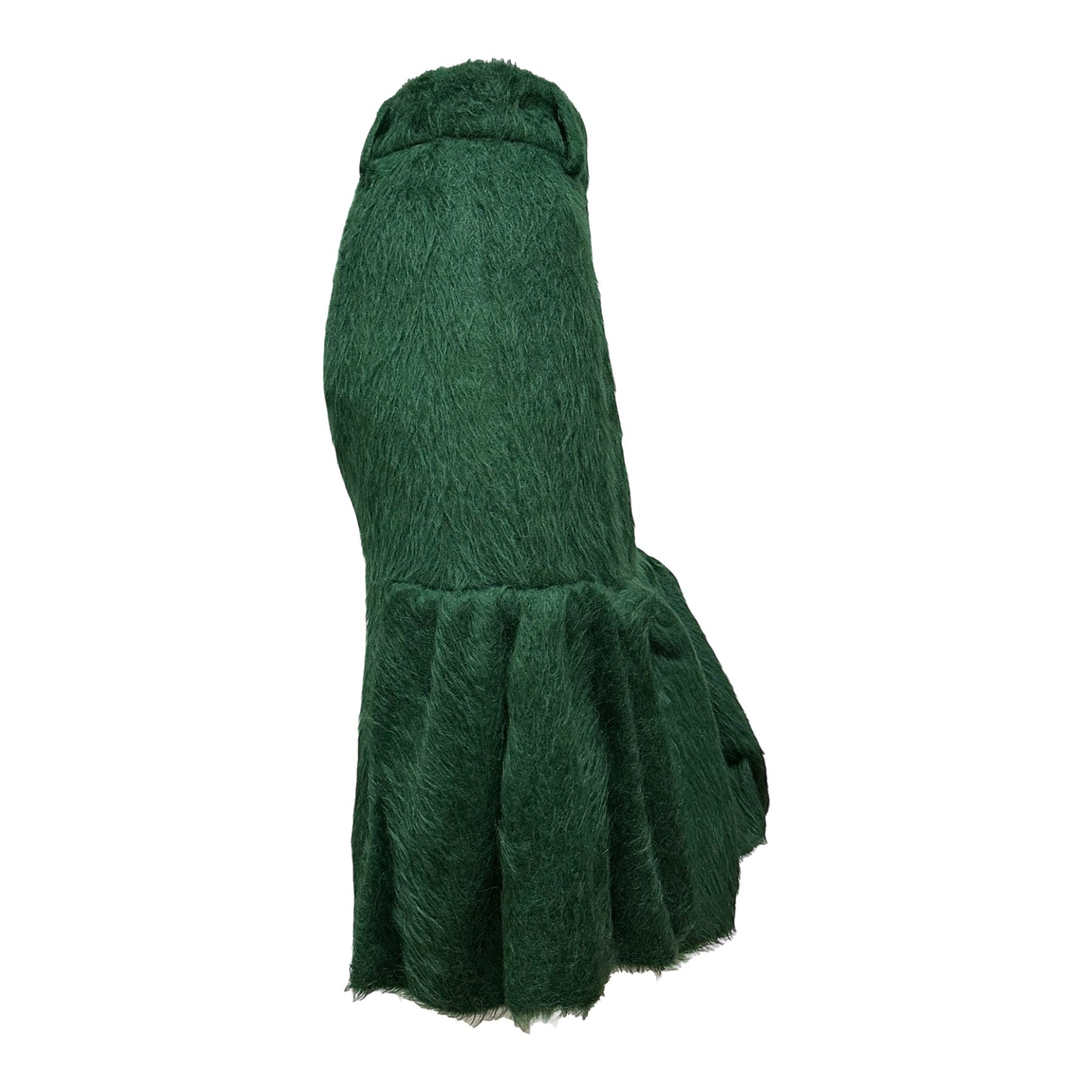 PRADA Fall Winter 2017 Alpaca Hair Fluted Midi Skirt - 3