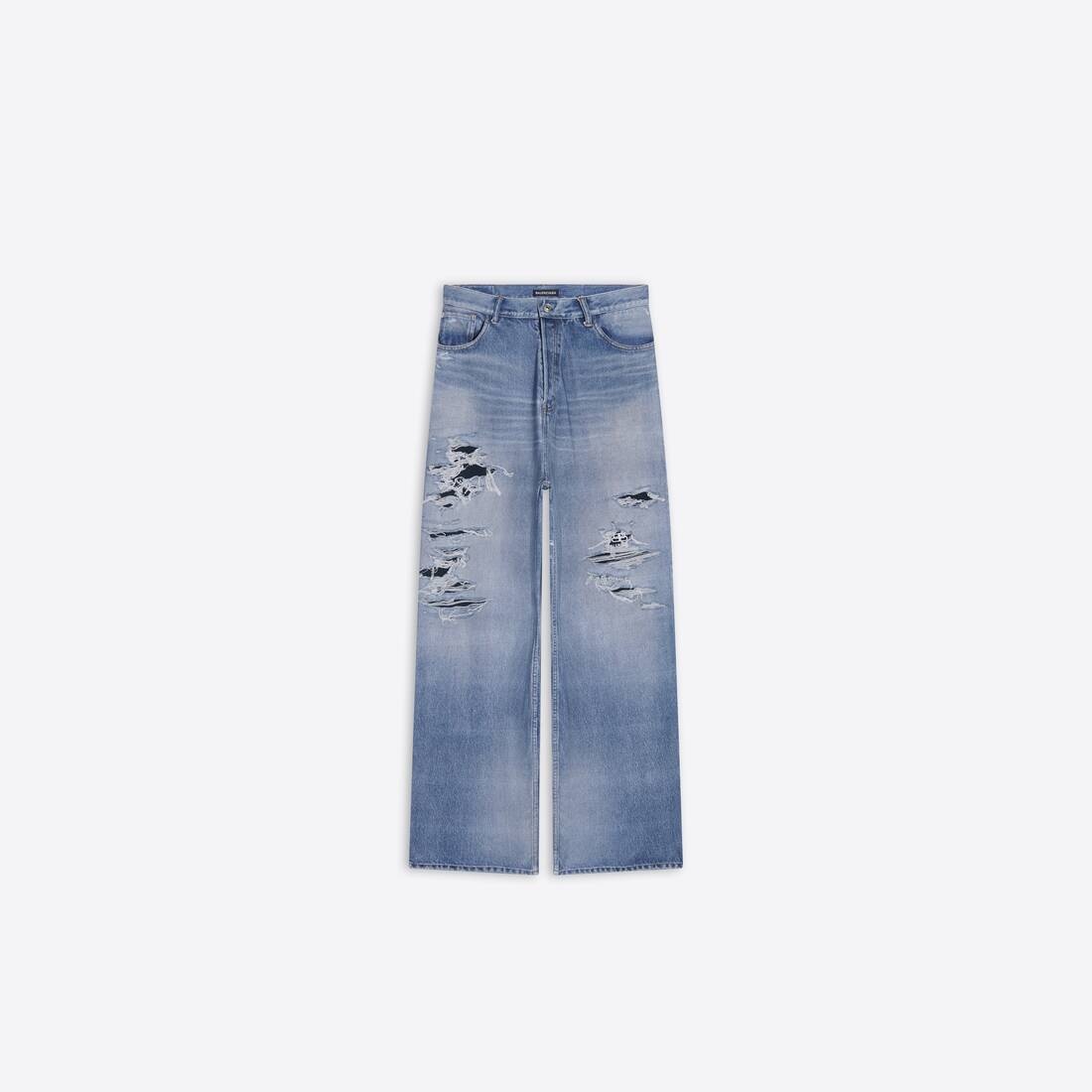 Men's Trompe L'œil Pants in Blue - 1