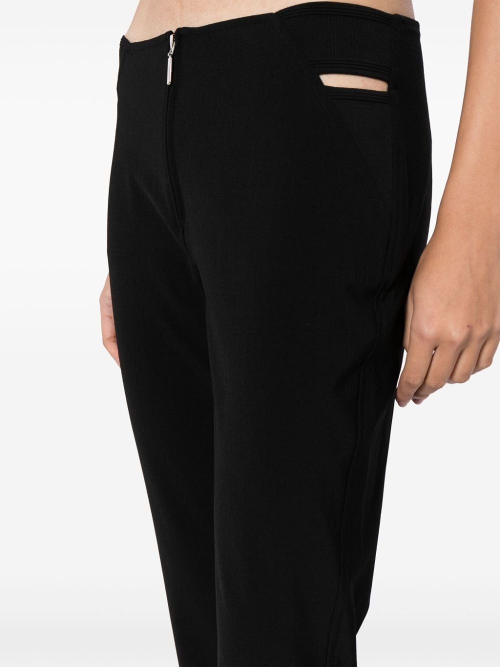 low-rise flared trousers - 5