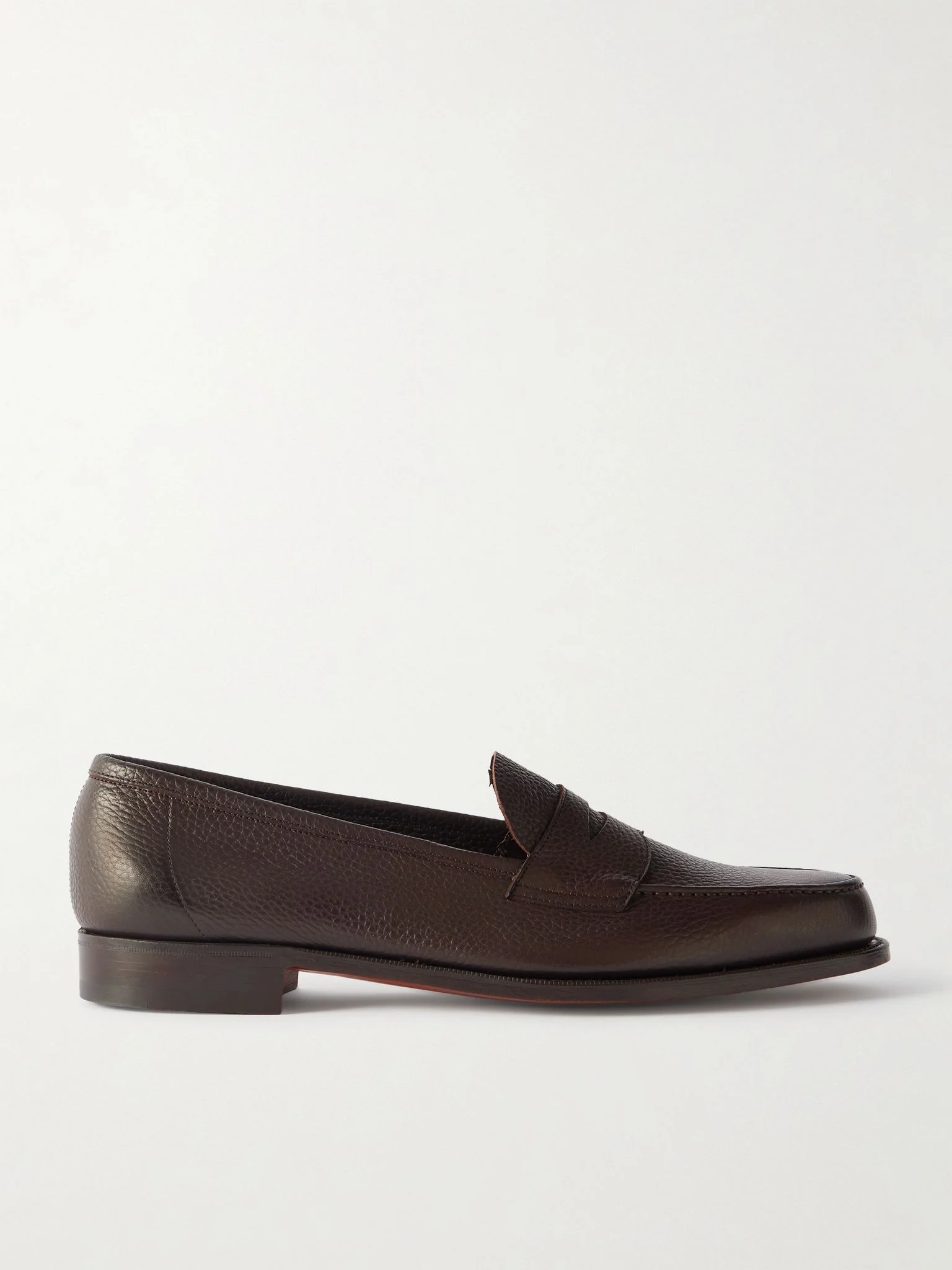 Pimlico Full-Grain Leather Penny Loafers Dark brown - 1