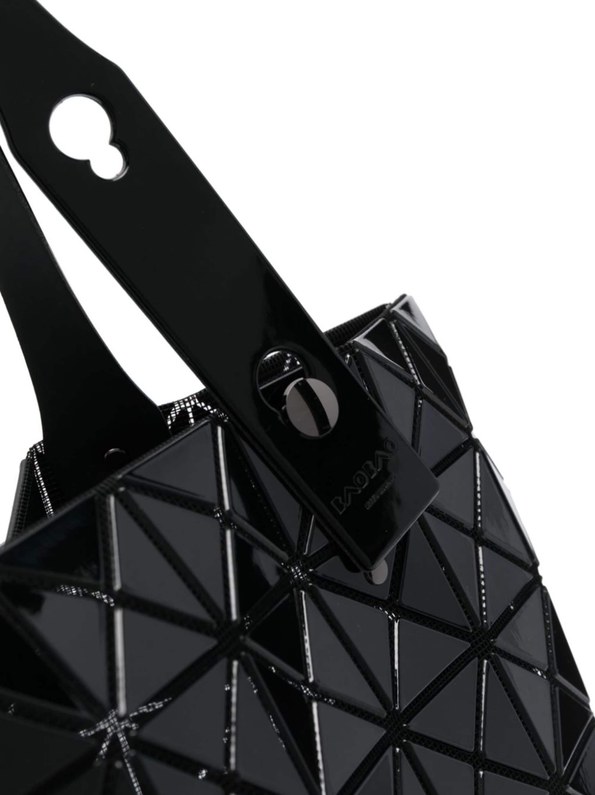 Bao Bao Issey Miyake Geometric-Pattern Faux-Leather Shoulder Bag