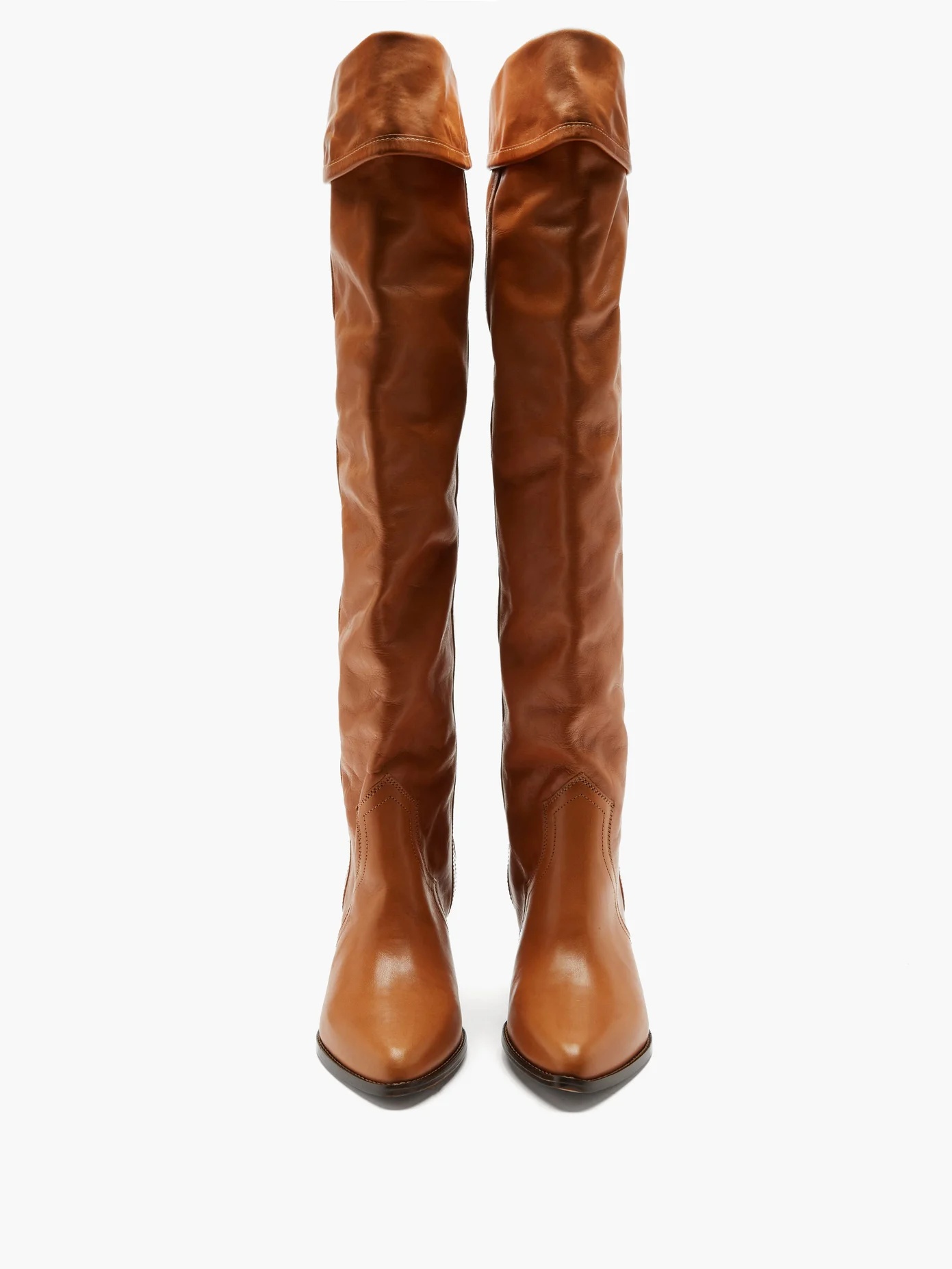 Remko leather over-the-knee boots - 5