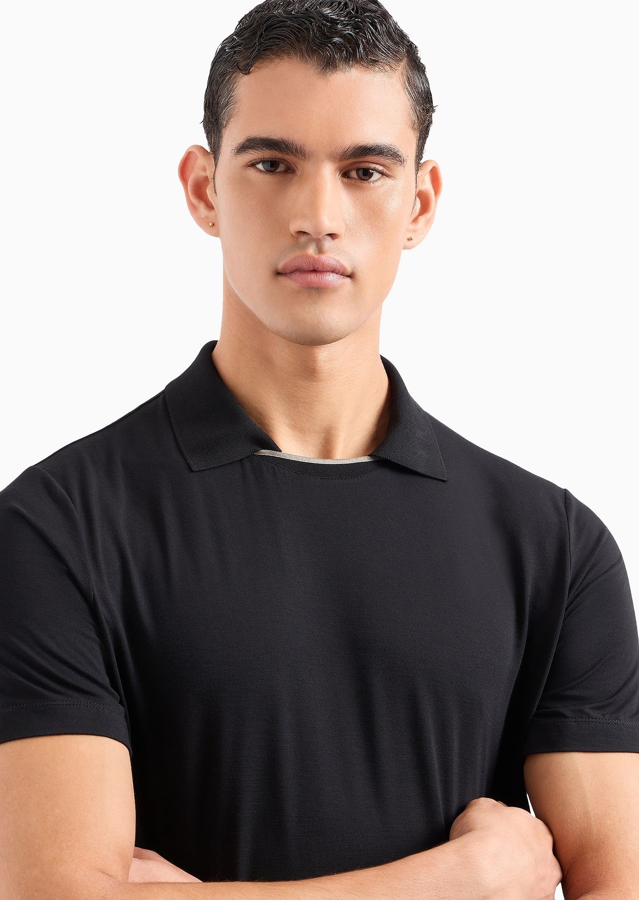 ASV short-sleeved viscose-jersey polo shirt - 5