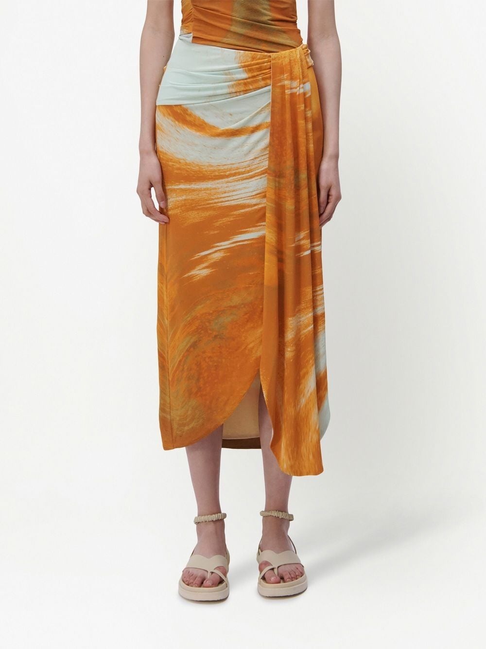 Gwena marble high-waisted skirt - 5