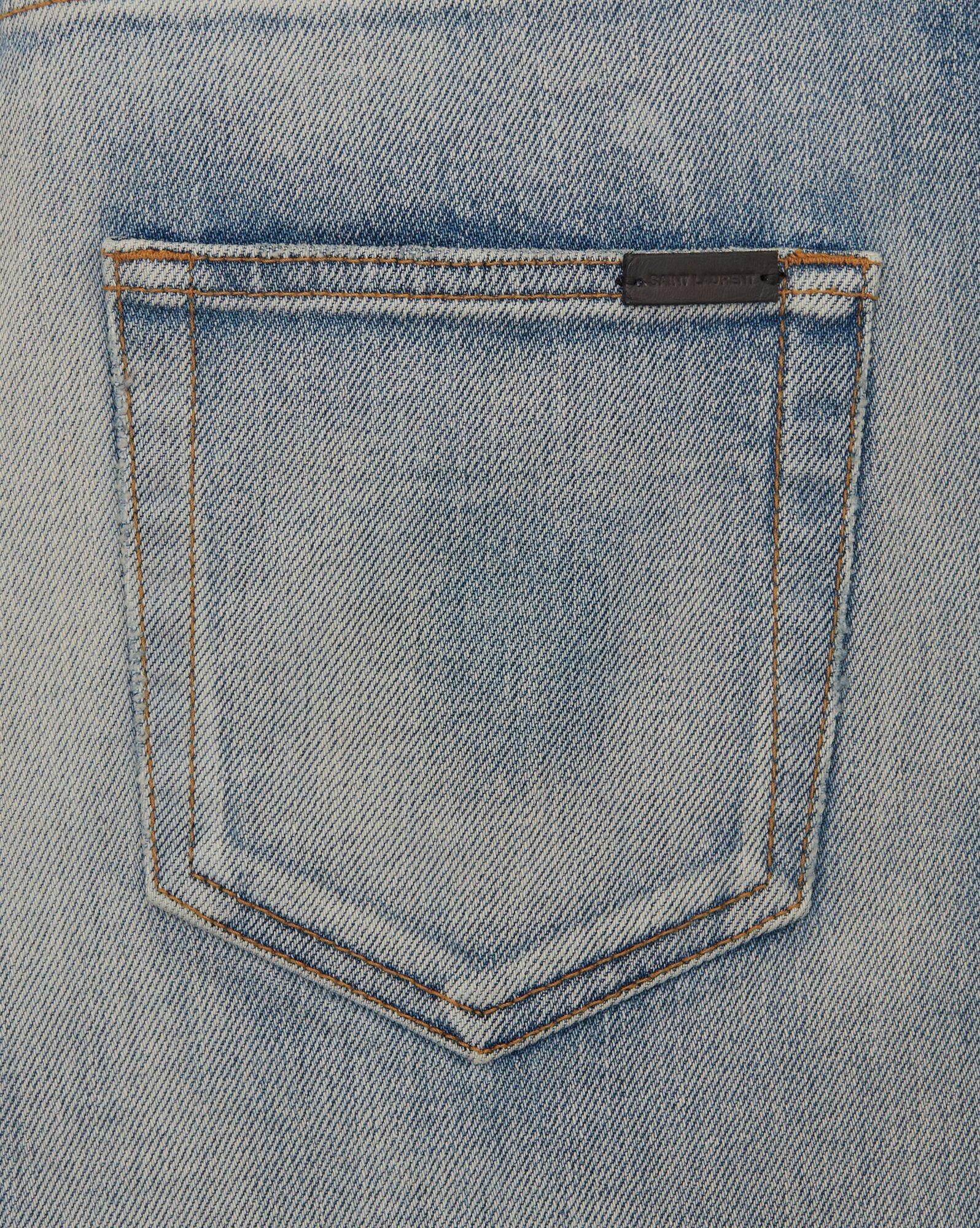 skinny-fit jeans in light fall blue denim - 4