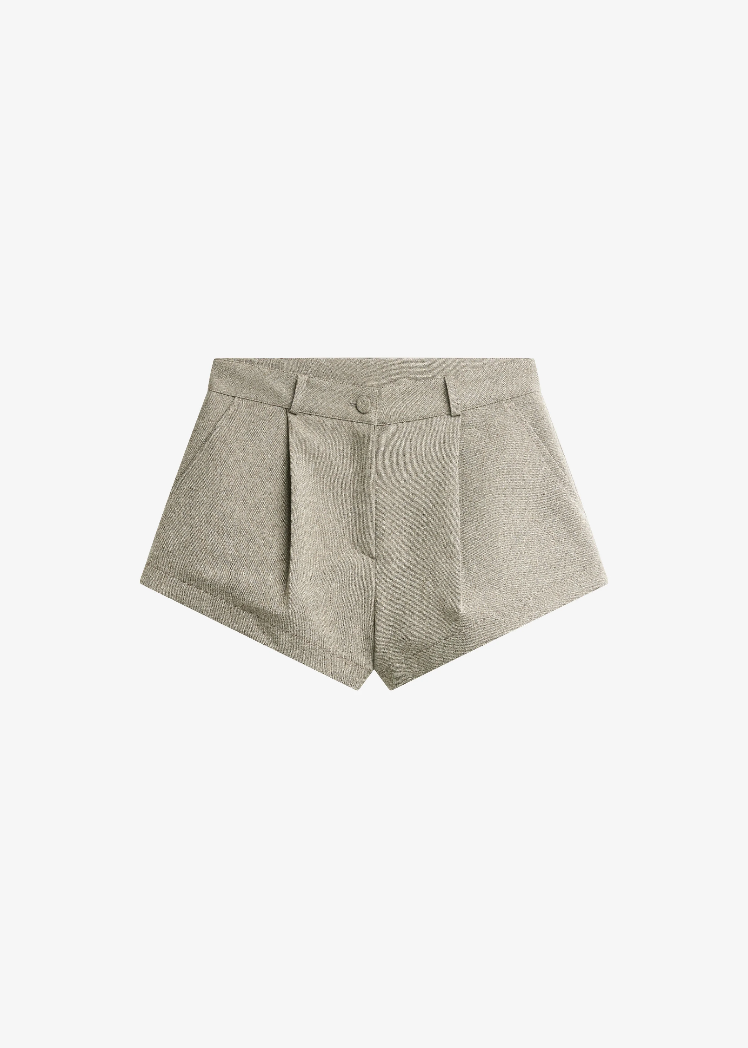 Silves Stitch Hot Pants - Taupe - 1