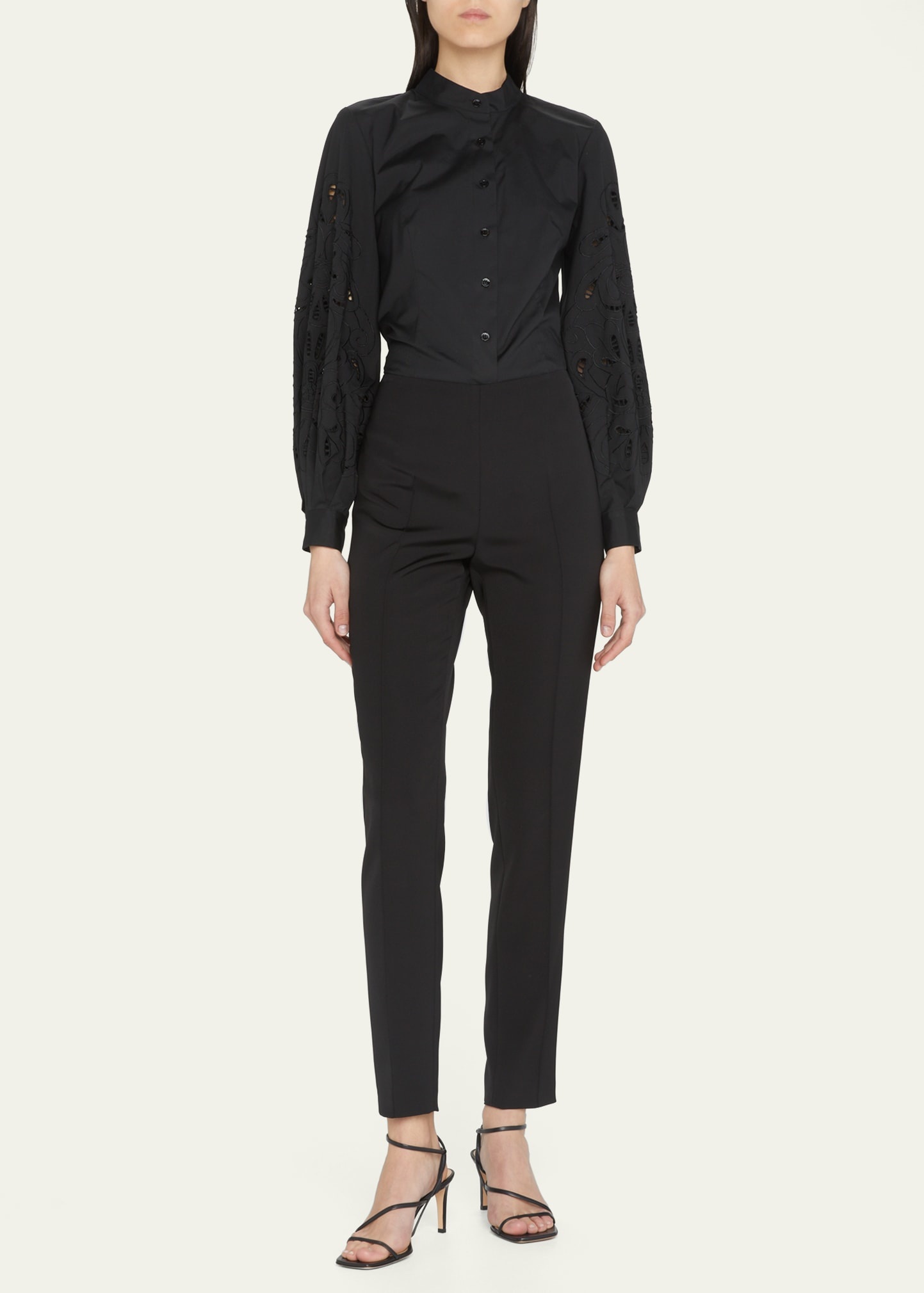 Melissa Silk Marocain Pants - 2