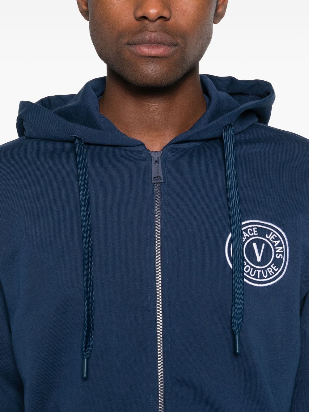logo-embroidered hoodie - 5