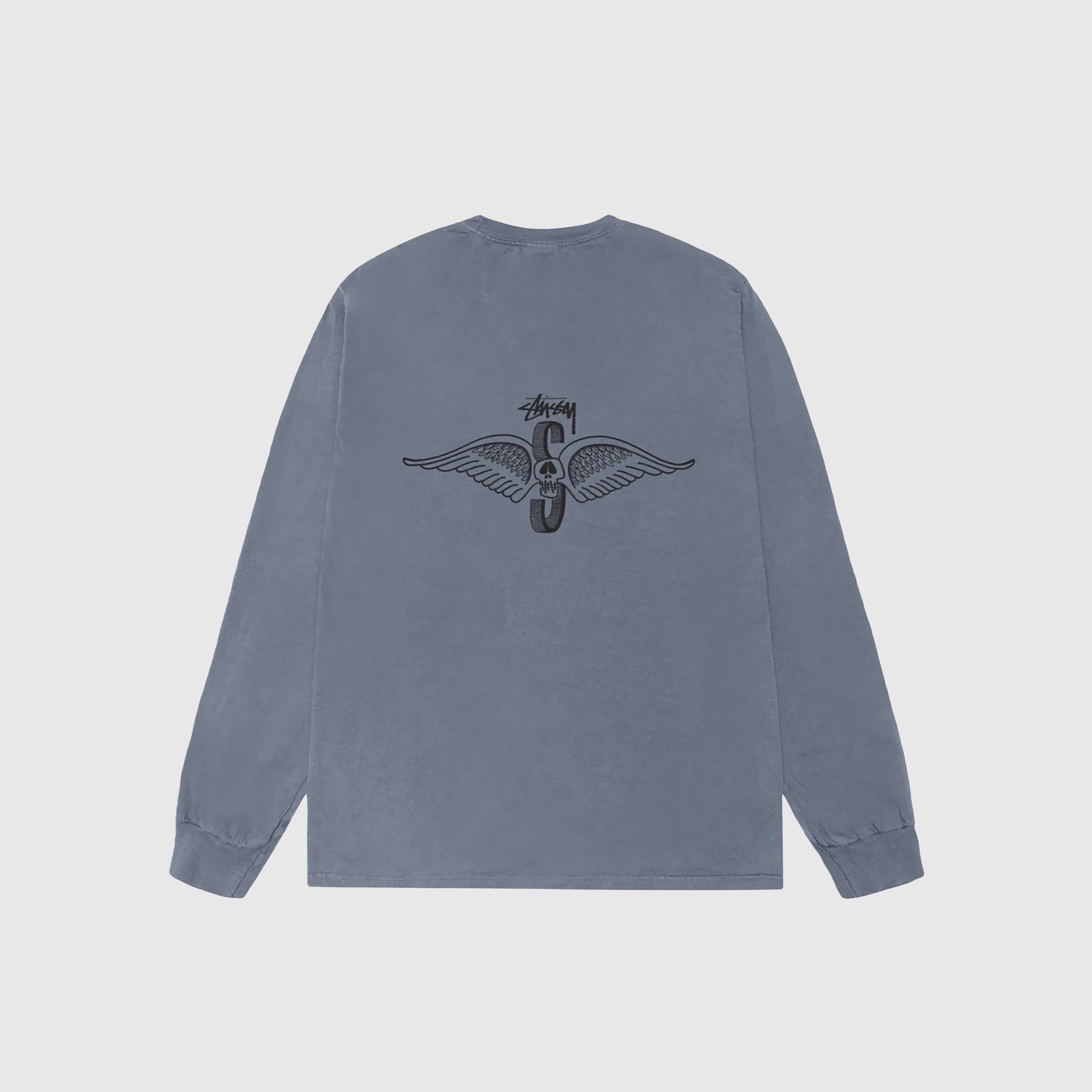 SKULL WINGS PIG. DYED L/S T-SHIRT - 2