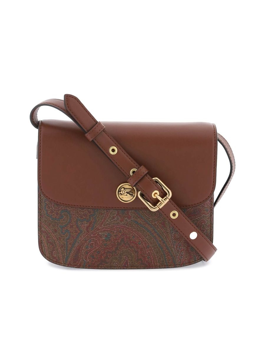 【送料&関税込】Etro Shopping Essential Shoulder Bag ETRO Small Etro Essential Hobo Shoulder Bag | Brown