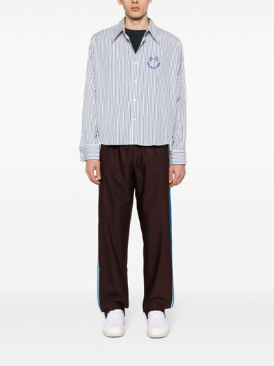 BLUEMARBLE embroidered-logo striped shirt outlook