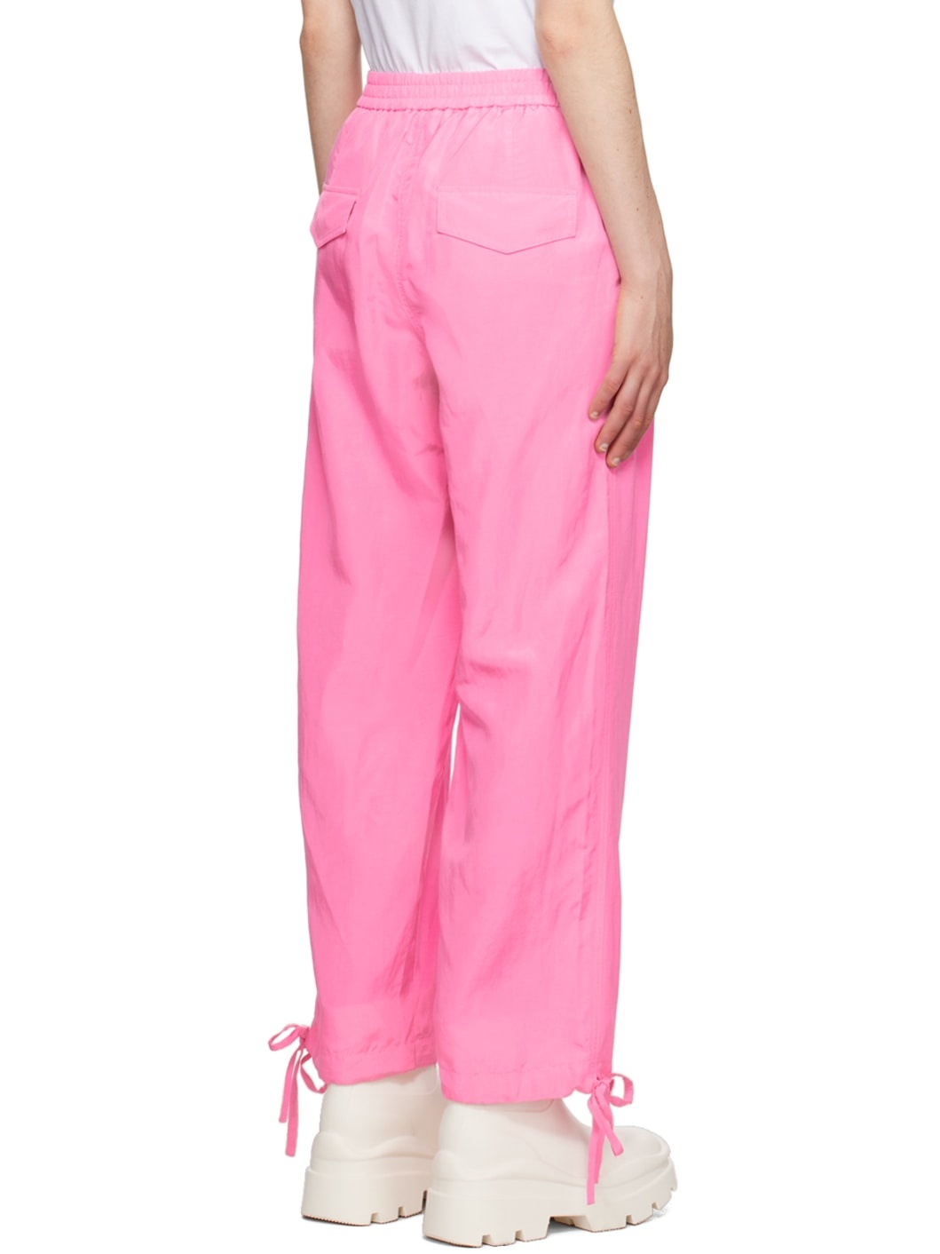 Pink Drawstring Trousers - 3