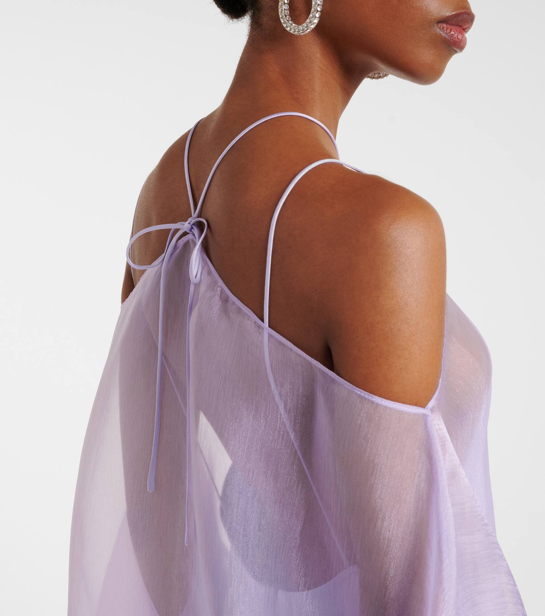 Spirito ruffled tulle kaftan - 6