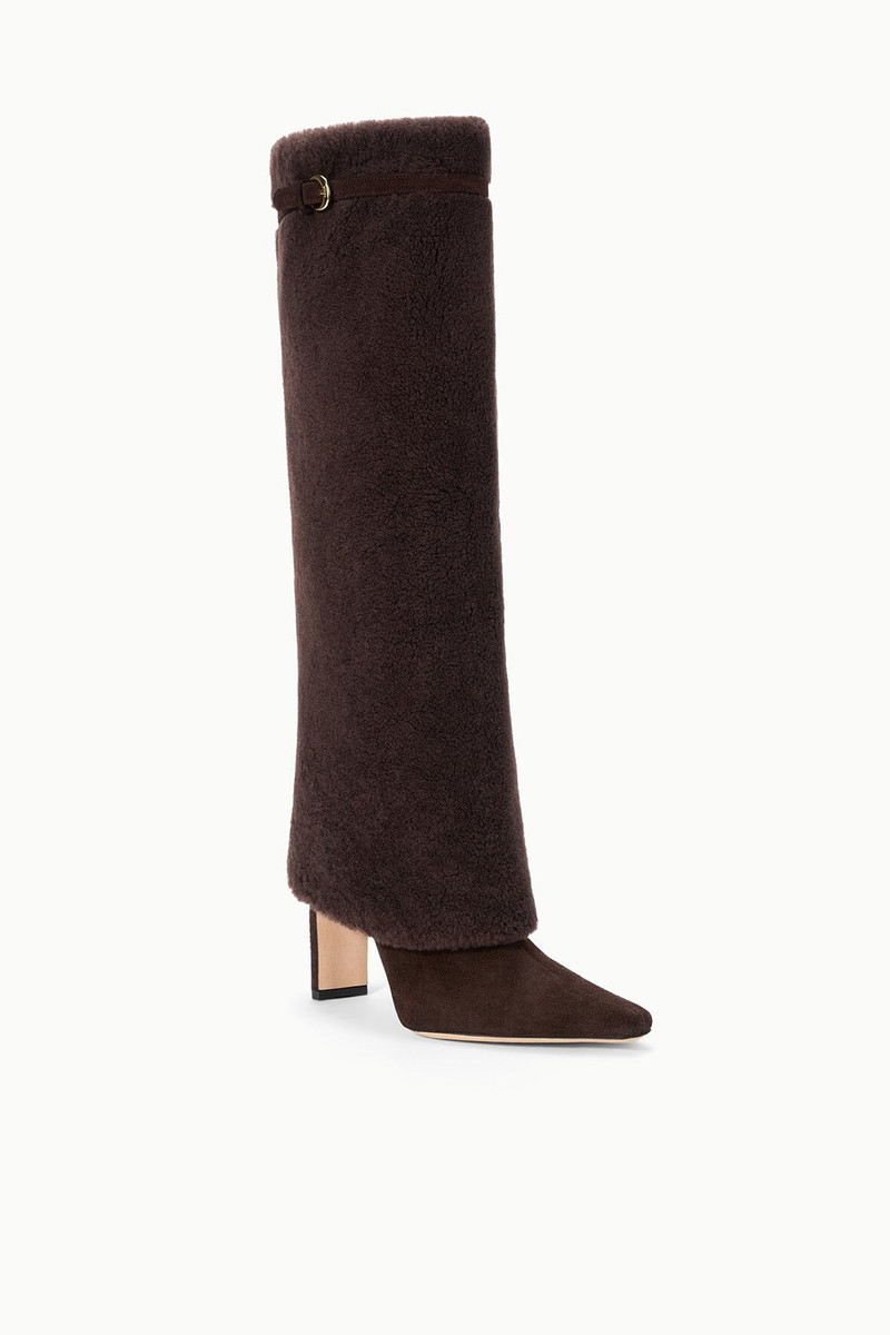 STAUD STAUD WALLY FOLDOVER HIGH HEEL BOOT ESPRESSO outlook
